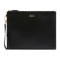 GUCCI Leather pouch with Gucci logo
