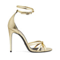 GUCCI Metallic-finish Strapped Sandals