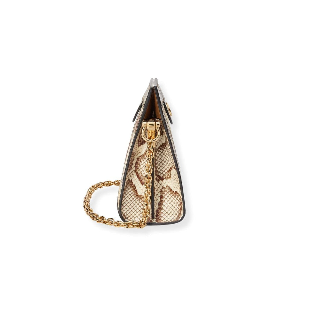 GUCCI Ophidia Straw Small Shoulder Bag