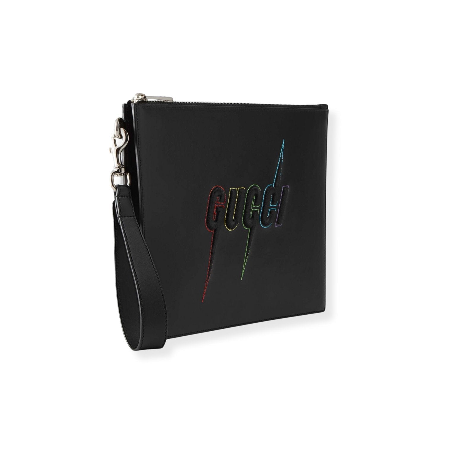 GUCCI Pouch with Gucci Blade Embroidery