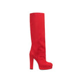 Gucci Ribbed Fabric Platform Boots