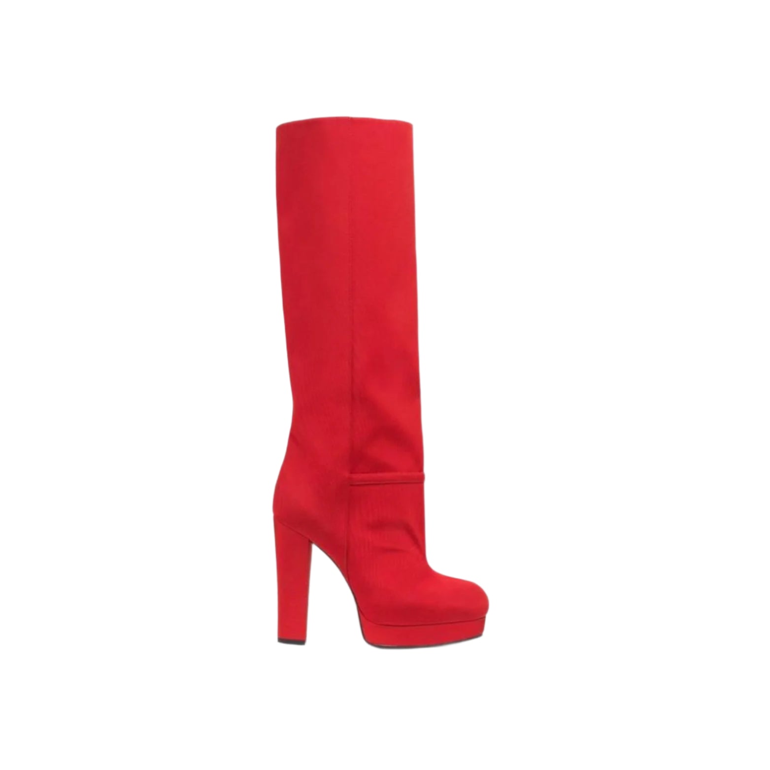 Gucci Ribbed Fabric Platform Boots