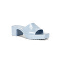 GUCCI Rubber Logo Platform Slide Sandal