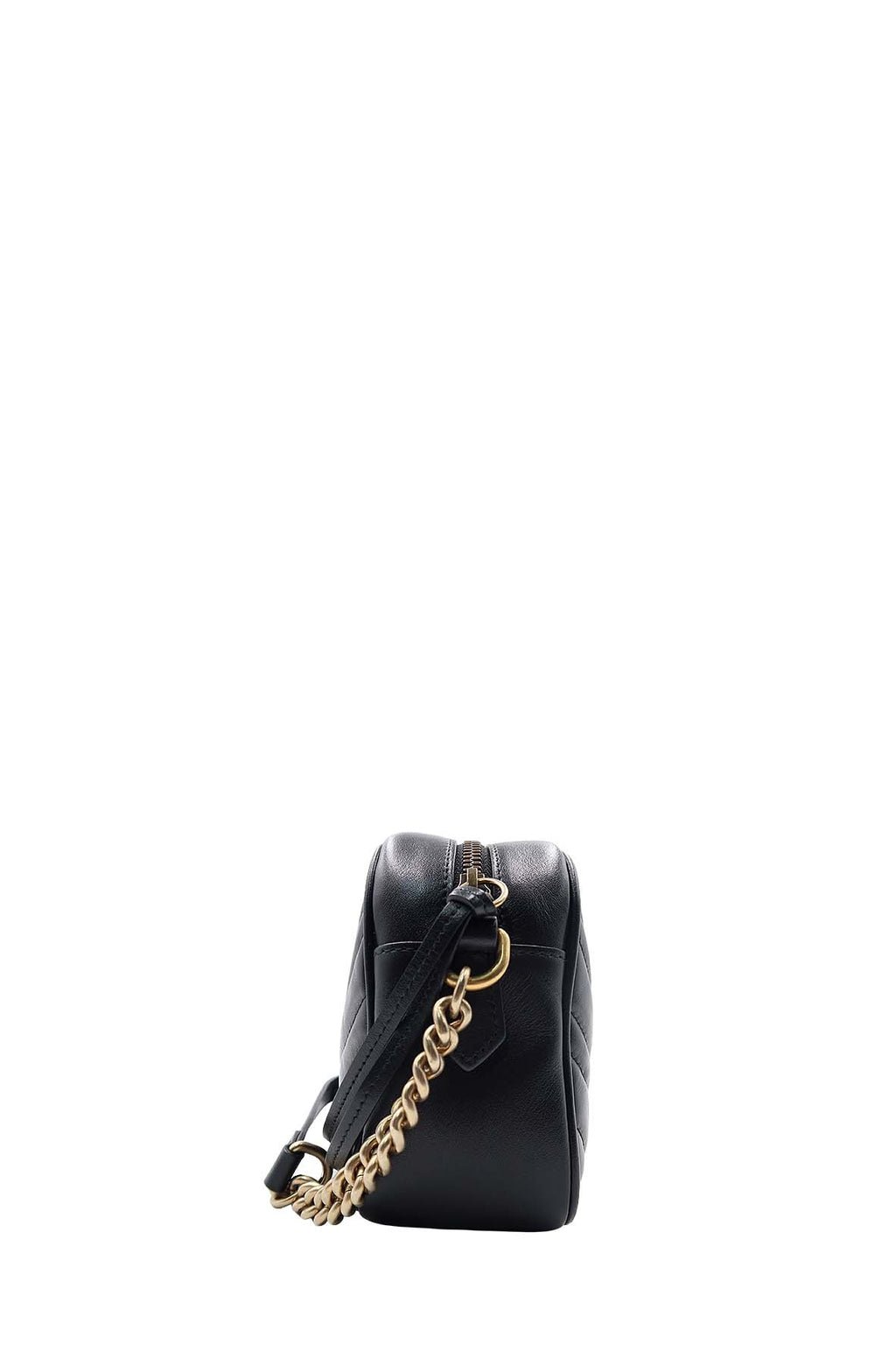 Small GG Marmont Matelasse Shoulder Bag Black