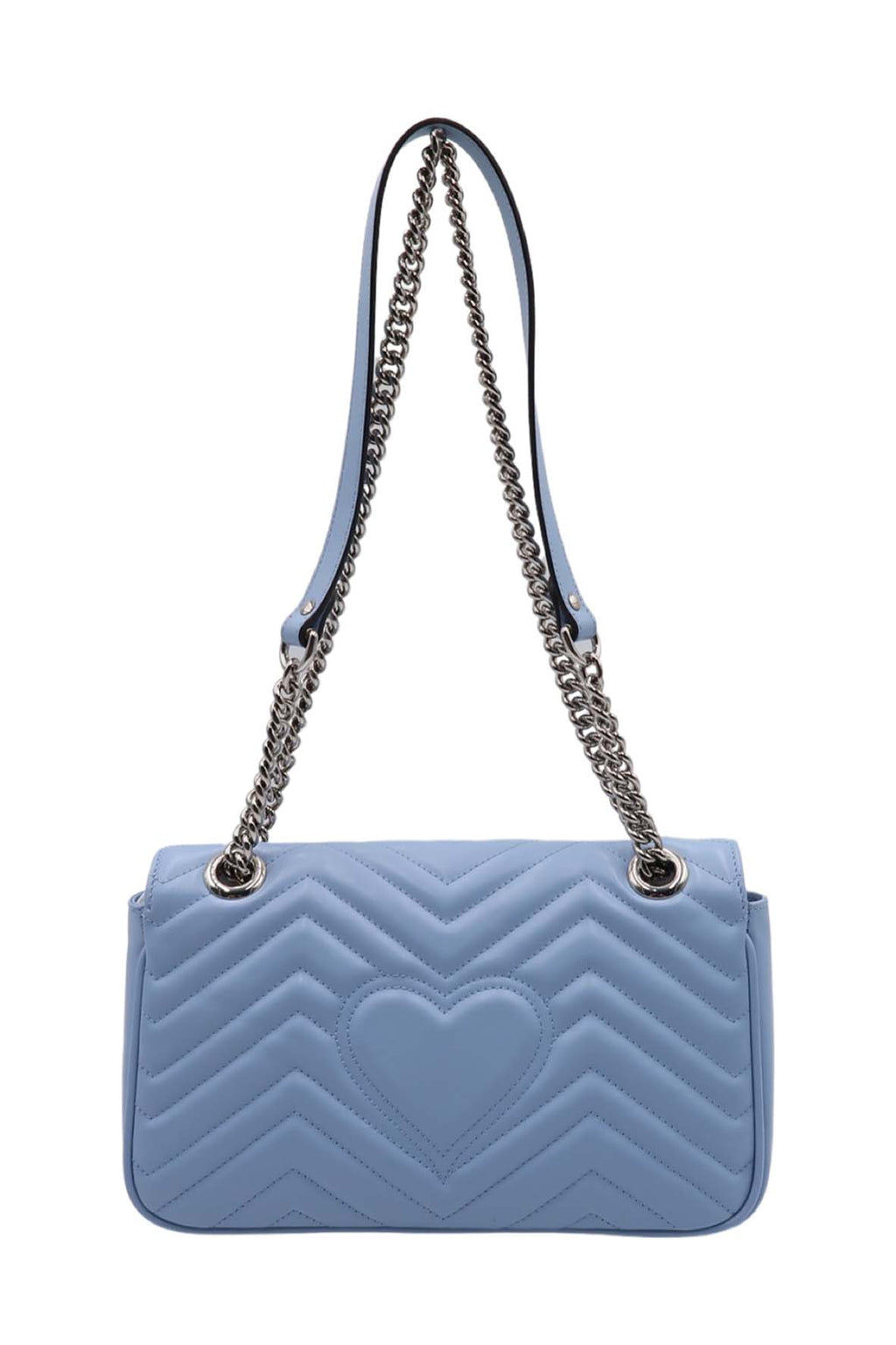 Small GG Marmont Matelasse Shoulder Bag PorCelinelain Light Blue