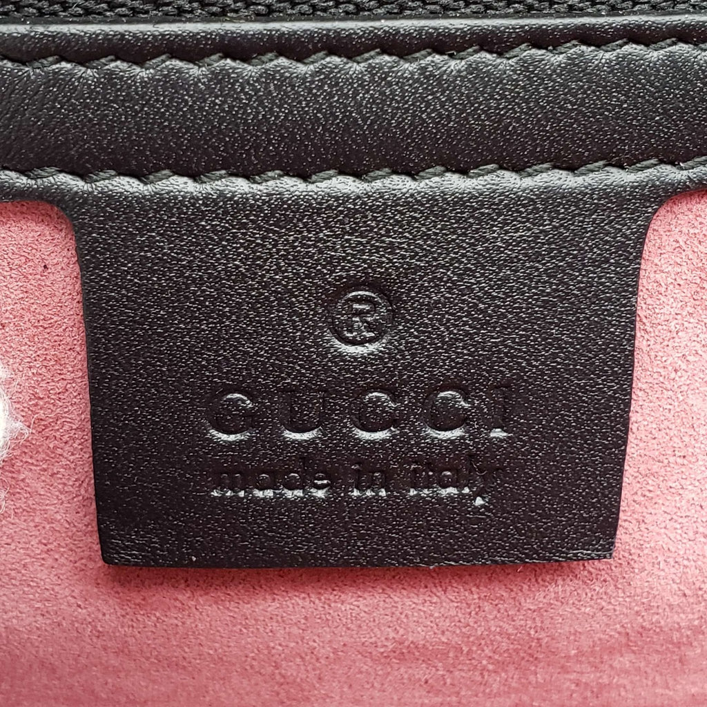 Gucci SyLouis Vuittonie Black Satin and Crystal Vintage Web Shoulder Bag