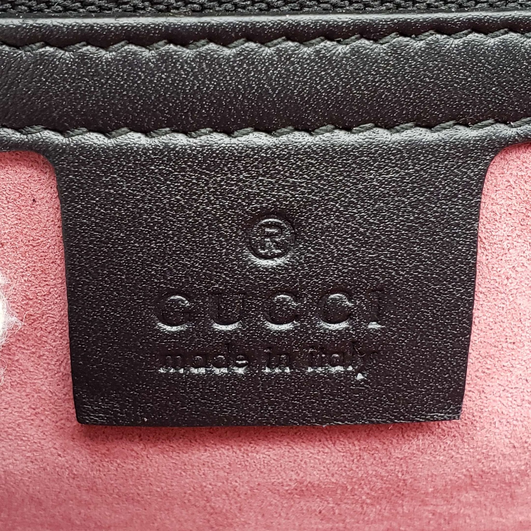 Gucci SyLouis Vuittonie Black Satin and Crystal Vintage Web Shoulder Bag