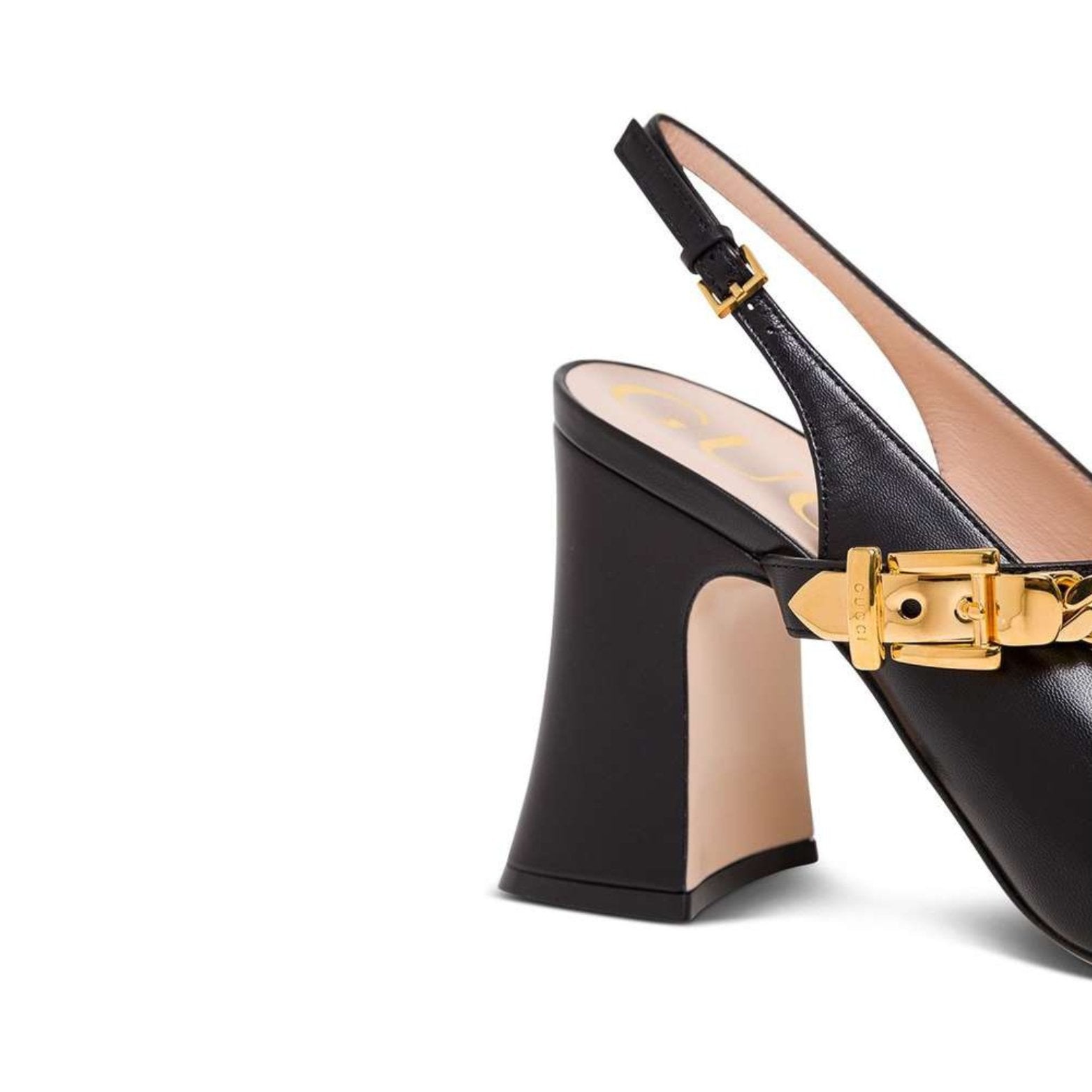 Gucci Sylvie chain-embellished sandal heels