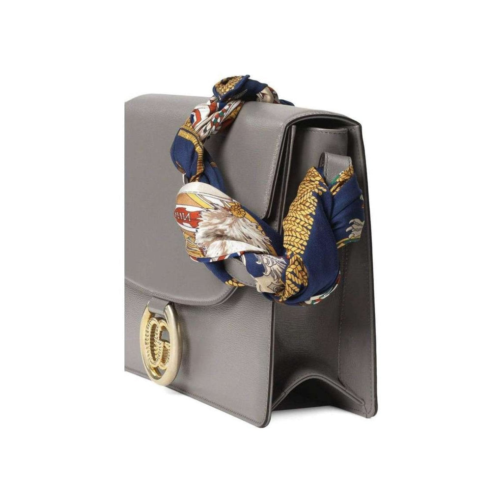 Gucci Torchon Gray Scarf Angled Shoulder Bag
