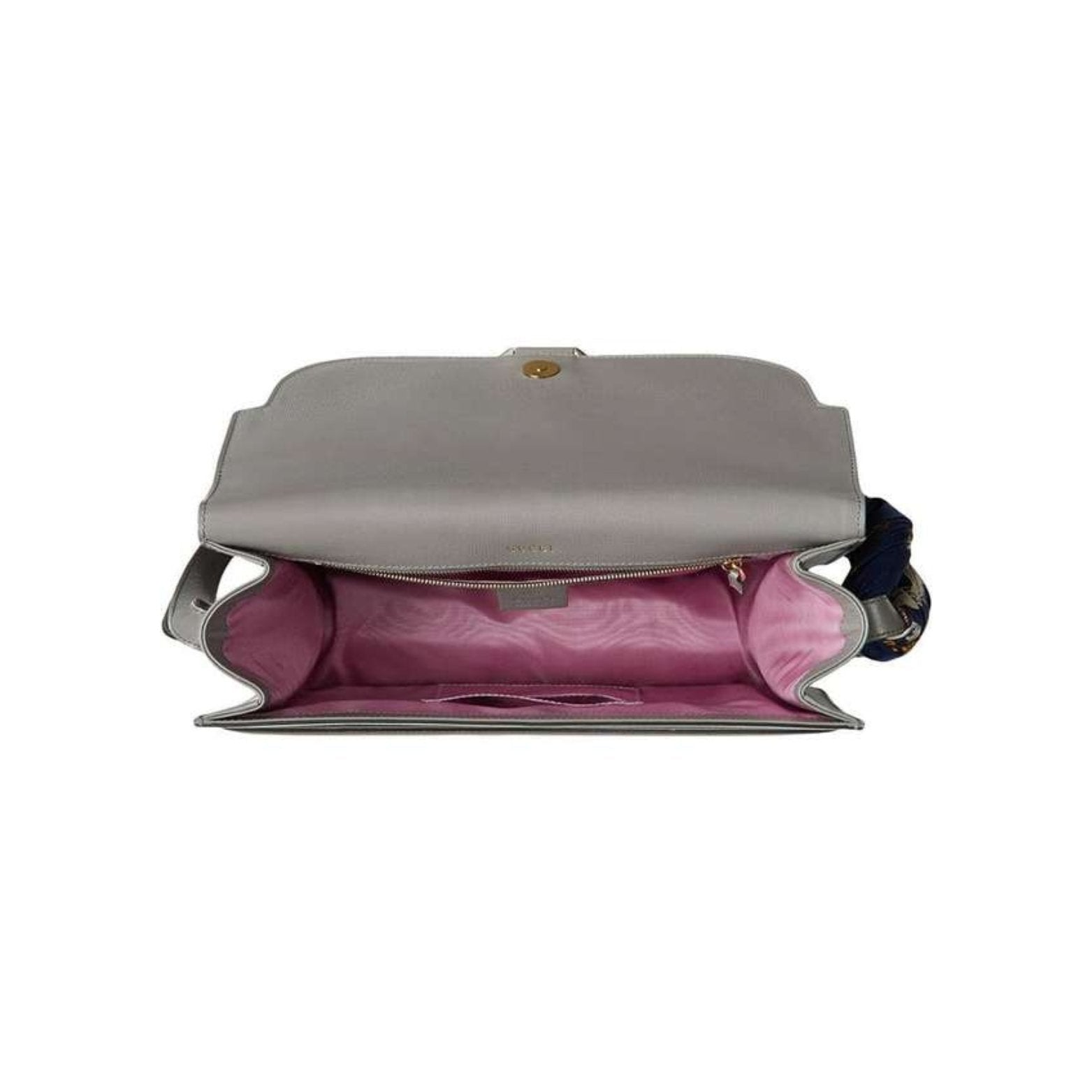 Gucci Torchon Gray Scarf Angled Shoulder Bag