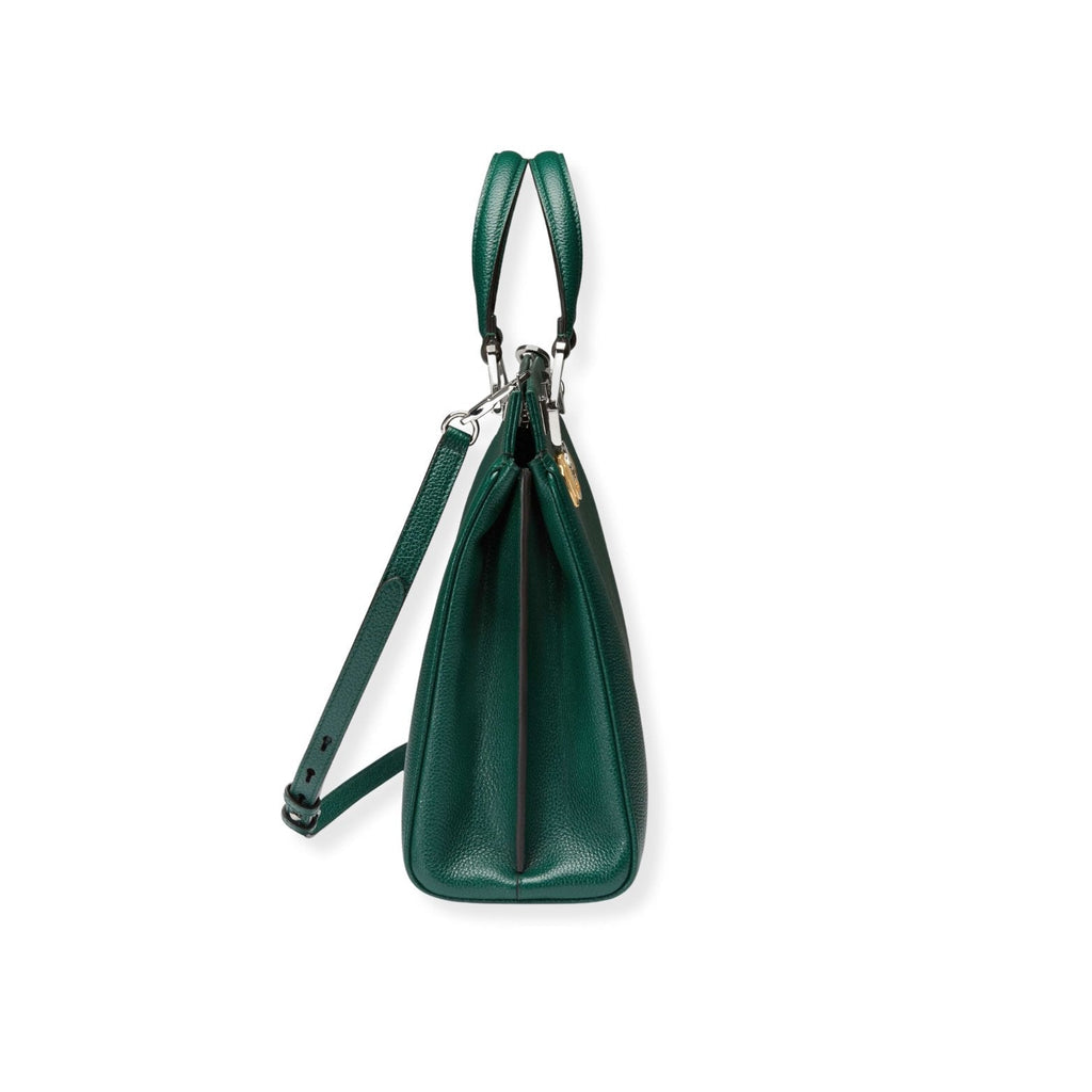 GUCCI Zumi Grainy Leather Medium Top Handle Bag