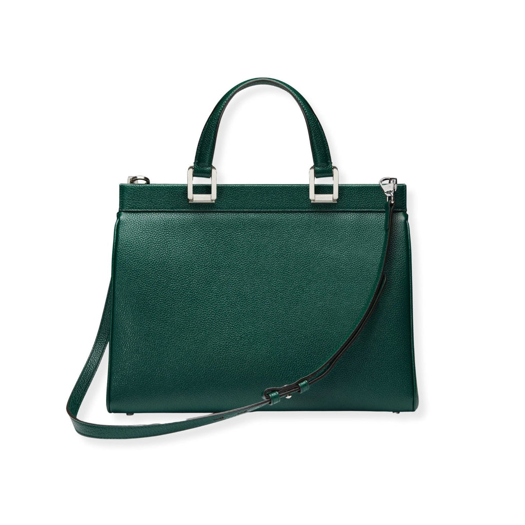 GUCCI Zumi Grainy Leather Medium Top Handle Bag