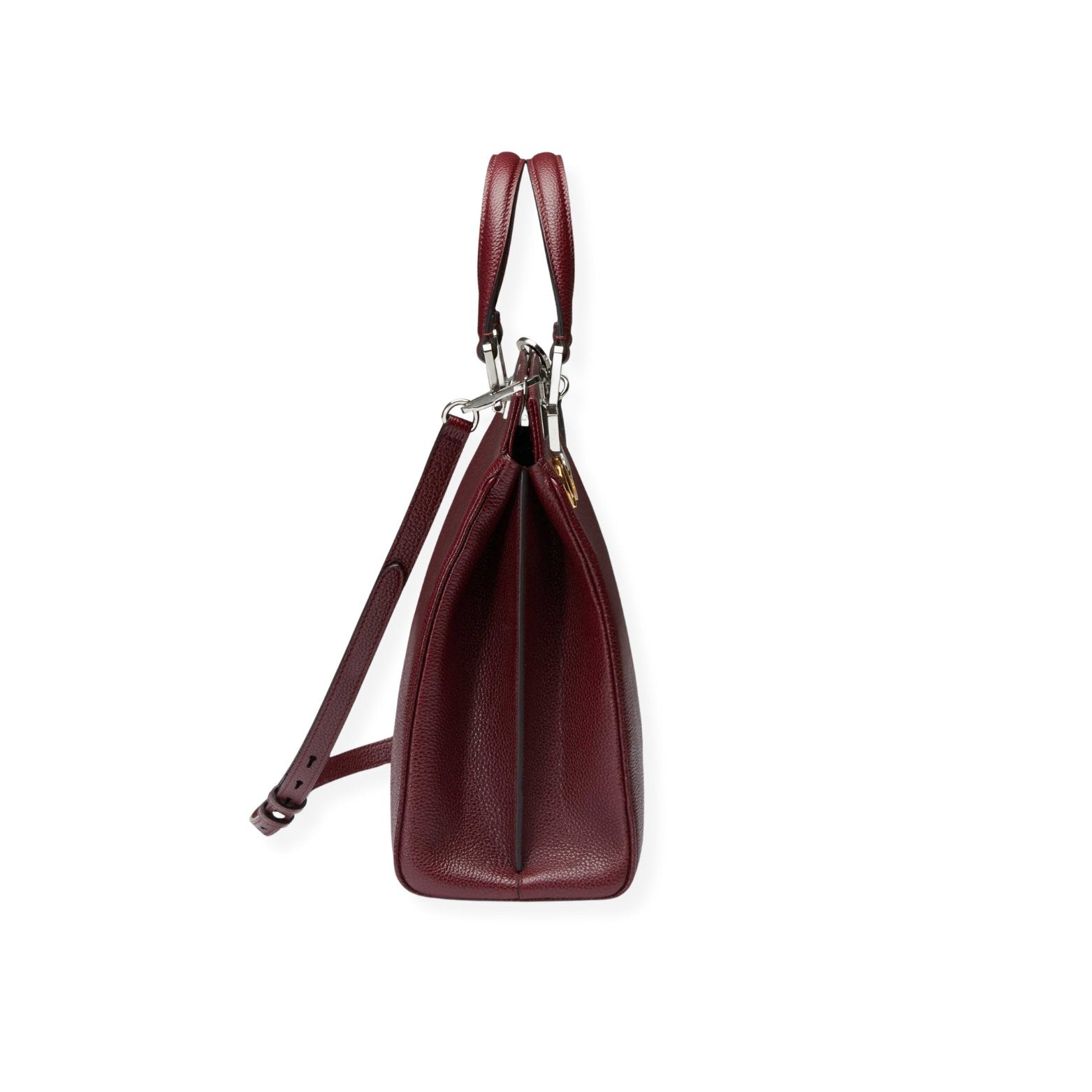 GUCCI Zumi Grainy Leather Medium Top Handle Bag