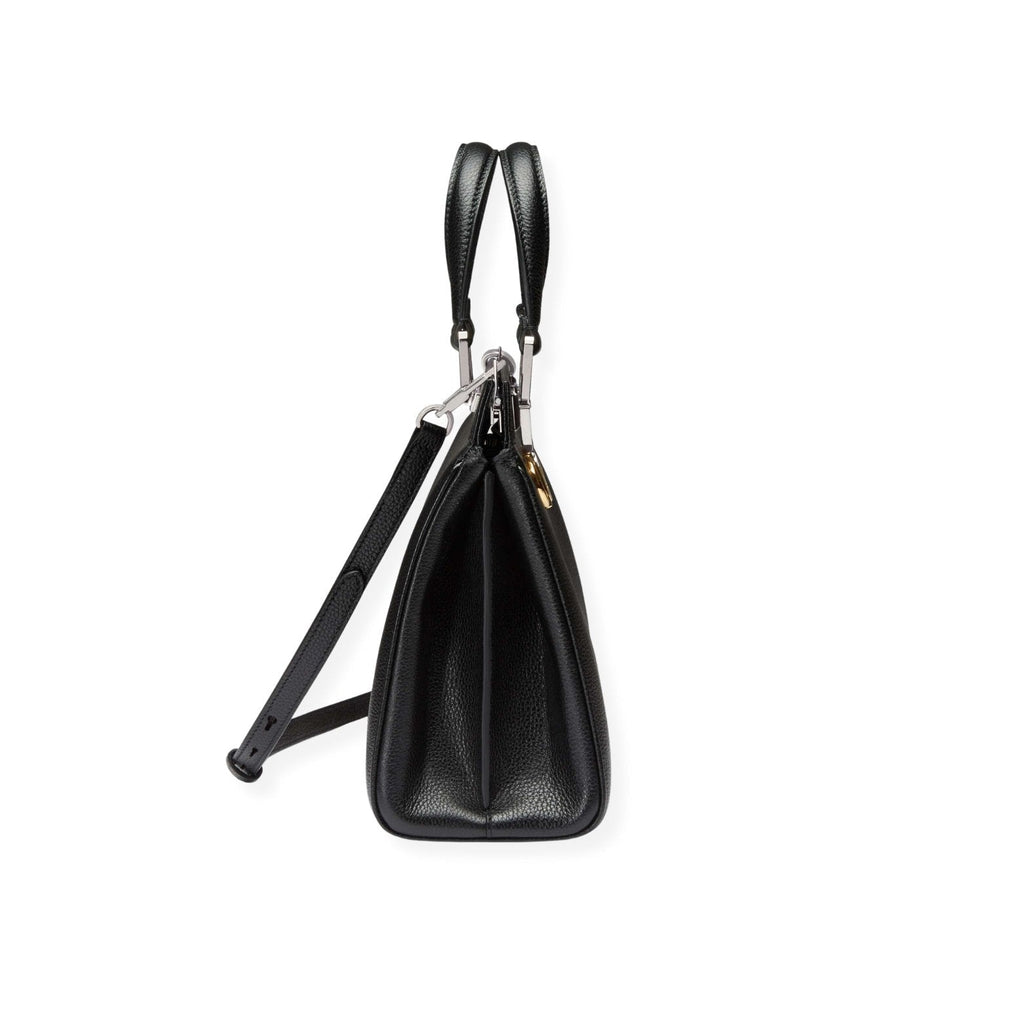 GUCCI Zumi Grainy Leather Small Top Handle Bag