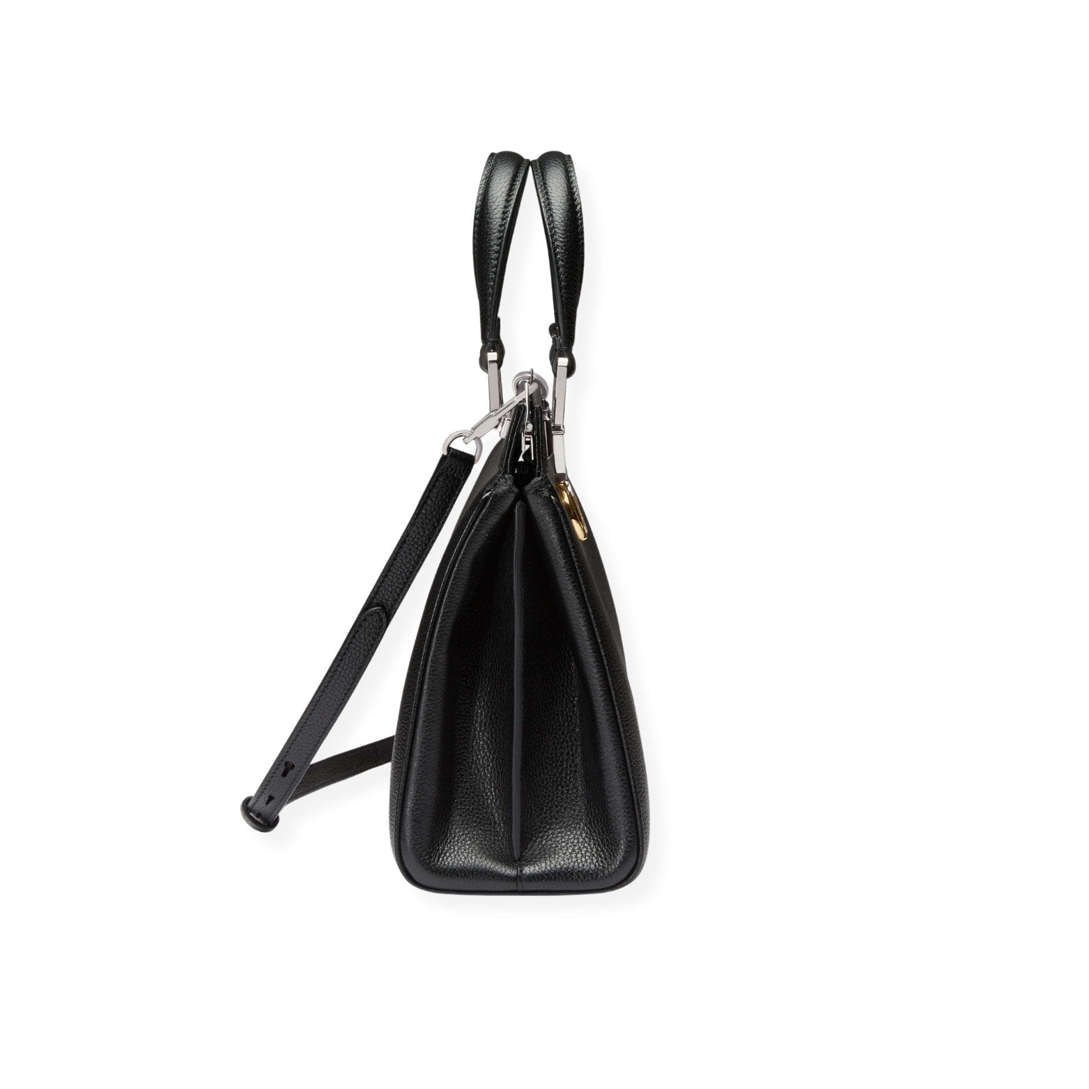 GUCCI Zumi Grainy Leather Small Top Handle Bag