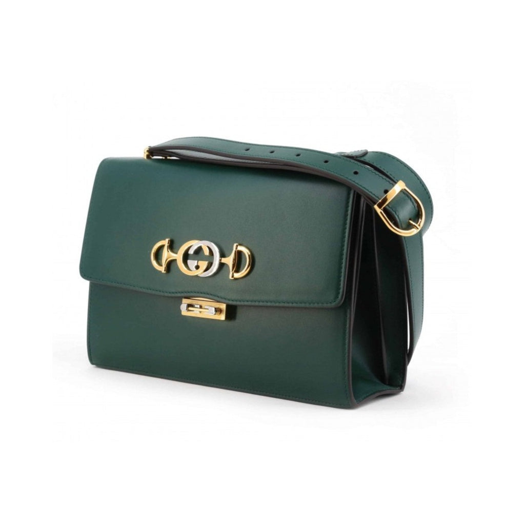 GUCCI Zumi Grainy Leather Top Handle Bag