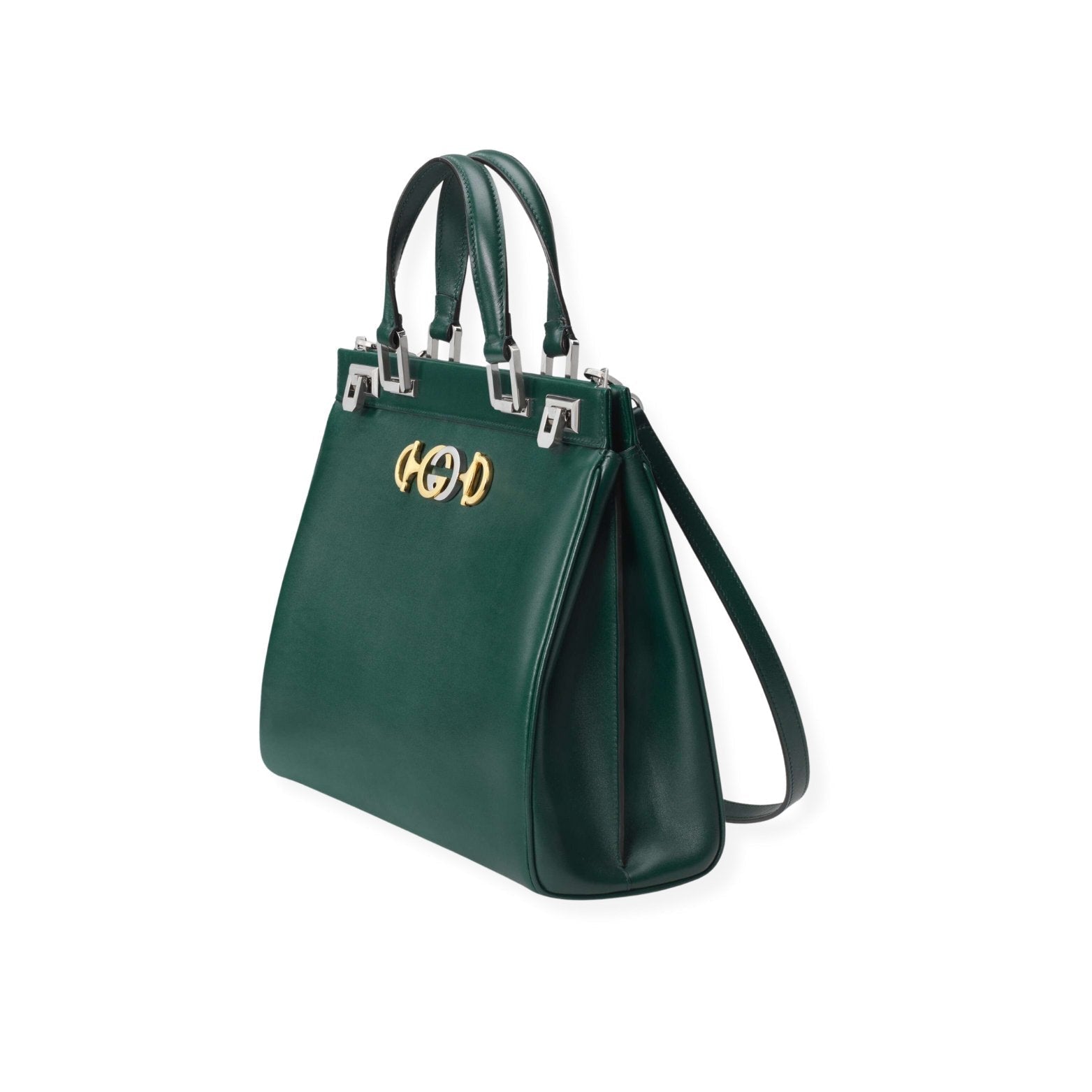 GUCCI Zumi Smooth Leather Medium Top Handle Bag