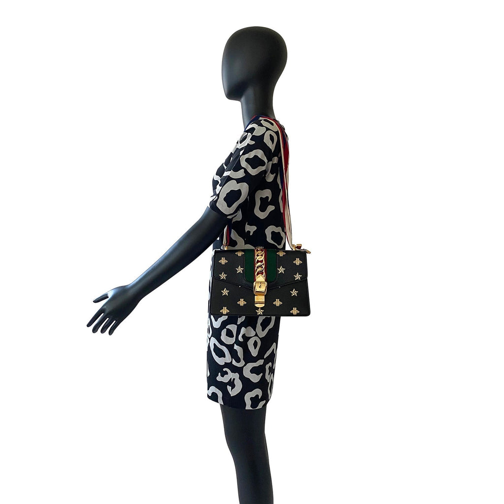 Gucci Small SyLouis Vuittonie Embroidered Shoulder Bag