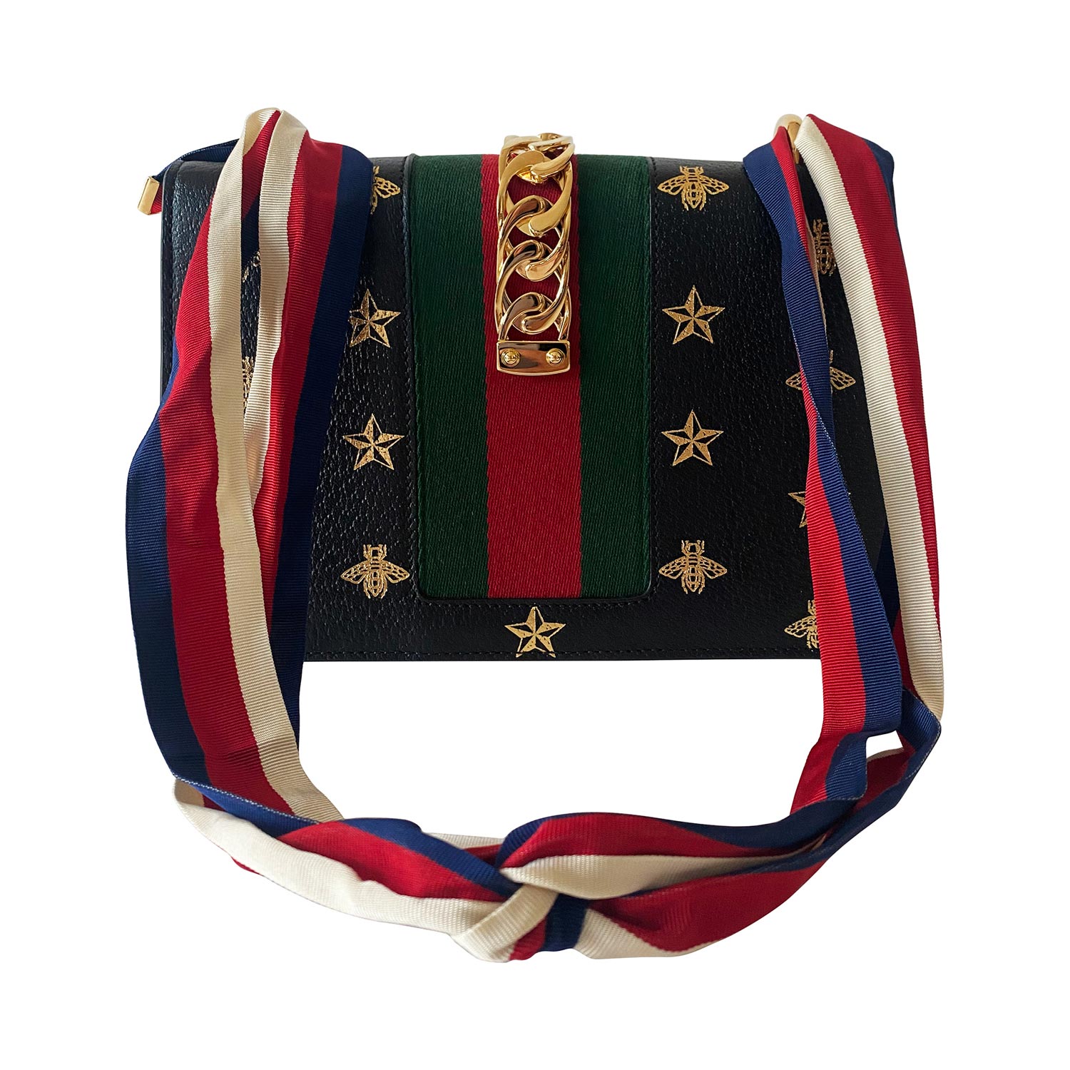 Gucci Small SyLouis Vuittonie Embroidered Shoulder Bag