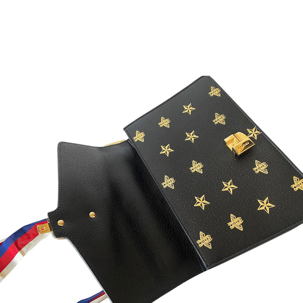 Gucci Small SyLouis Vuittonie Embroidered Shoulder Bag