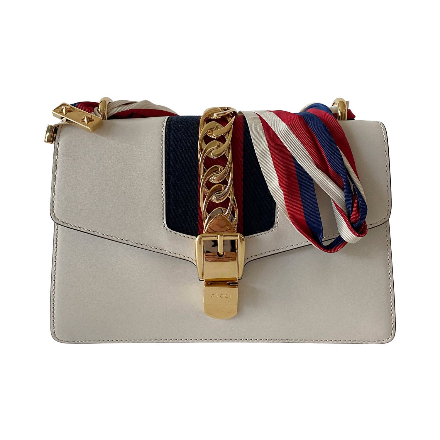 Gucci Small SyLouis Vuittonie Leather Shoulder Bag