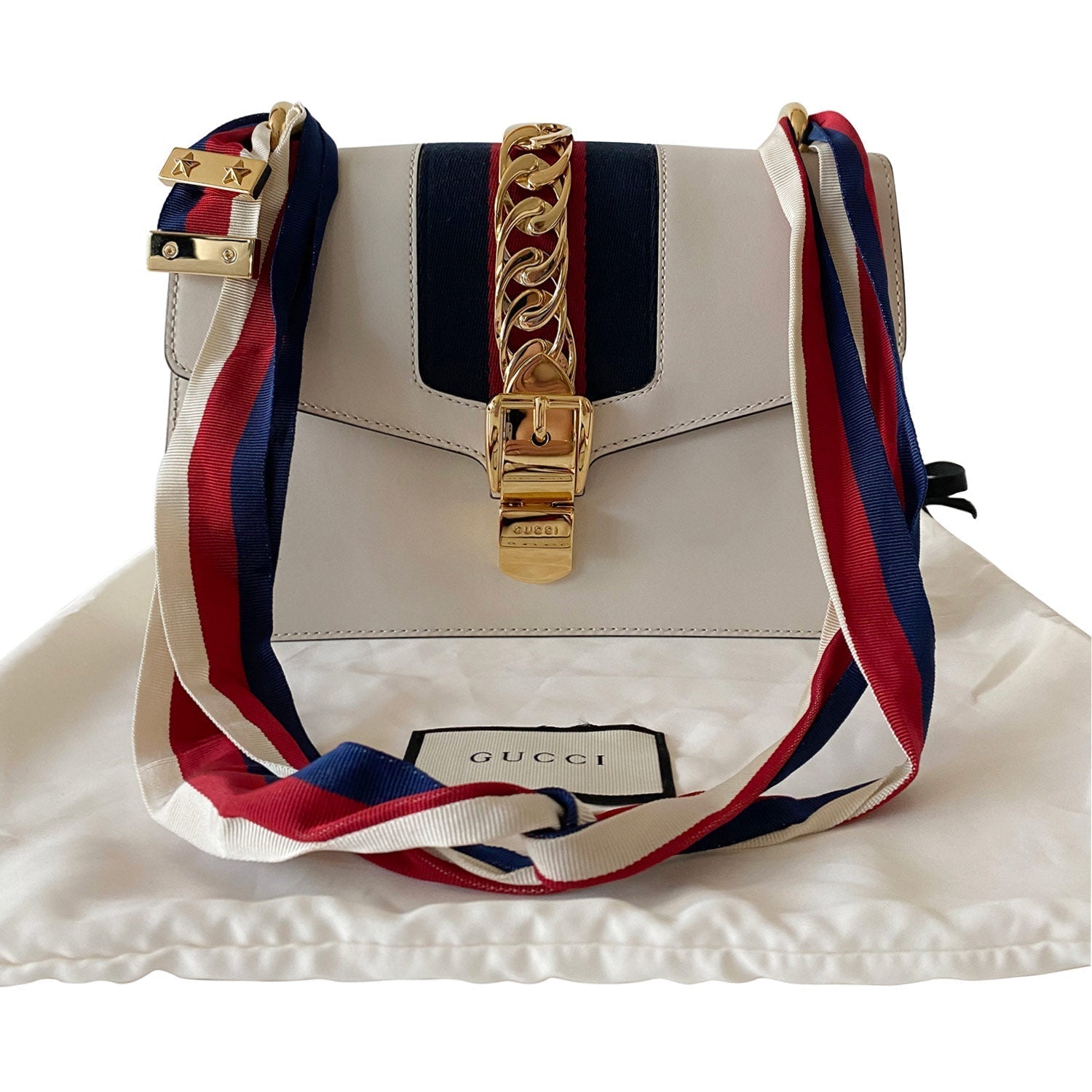 Gucci Small SyLouis Vuittonie Leather Shoulder Bag