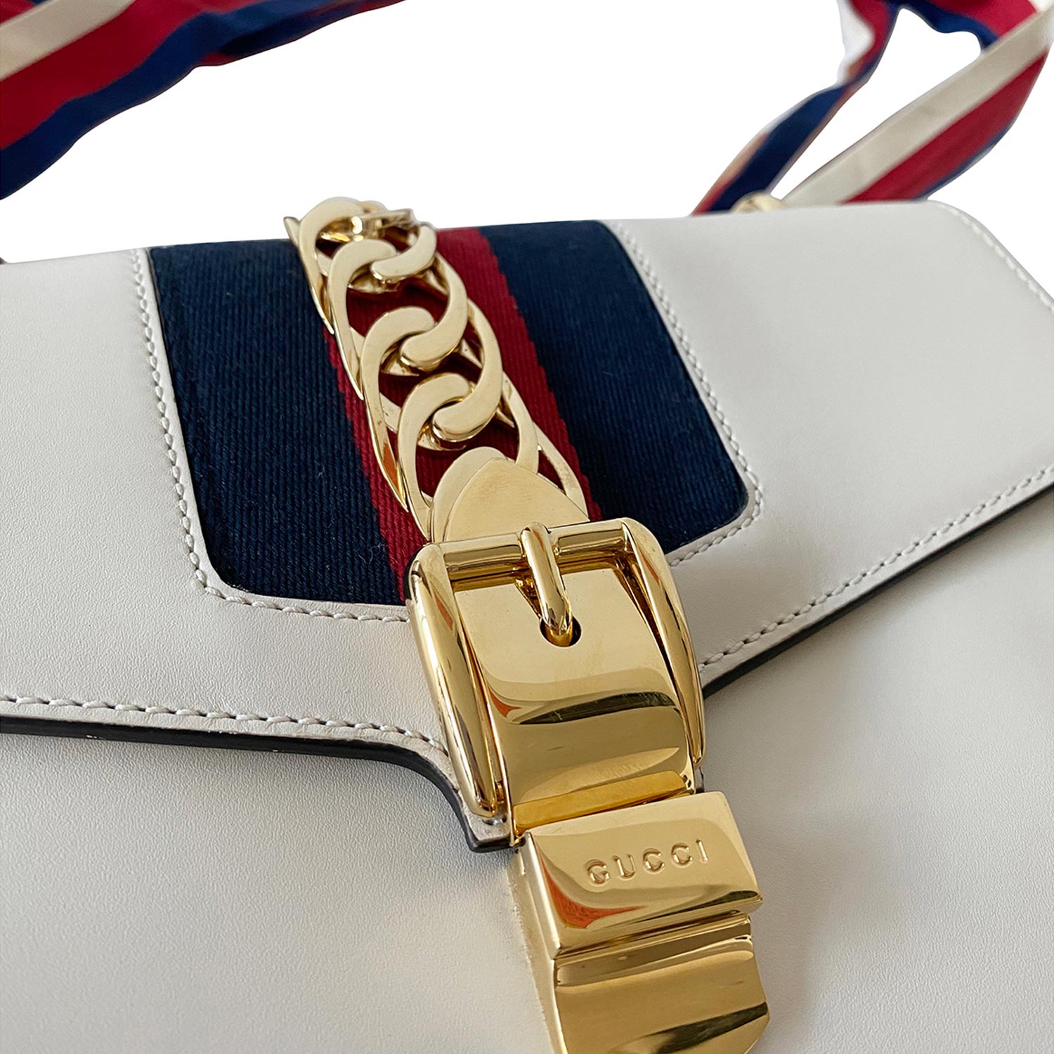 Gucci Small SyLouis Vuittonie Leather Shoulder Bag