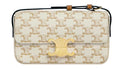 Celineline Triomphe Shoulder Bag In Triomphe Canvas/Calfskin
