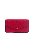 LOUIS VUITTON Monogram Empreinte Pochette Félicie -Red