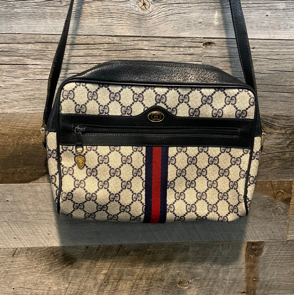 Gucci Vintage OphiDiora Gucci Supreme Crossbody Bag