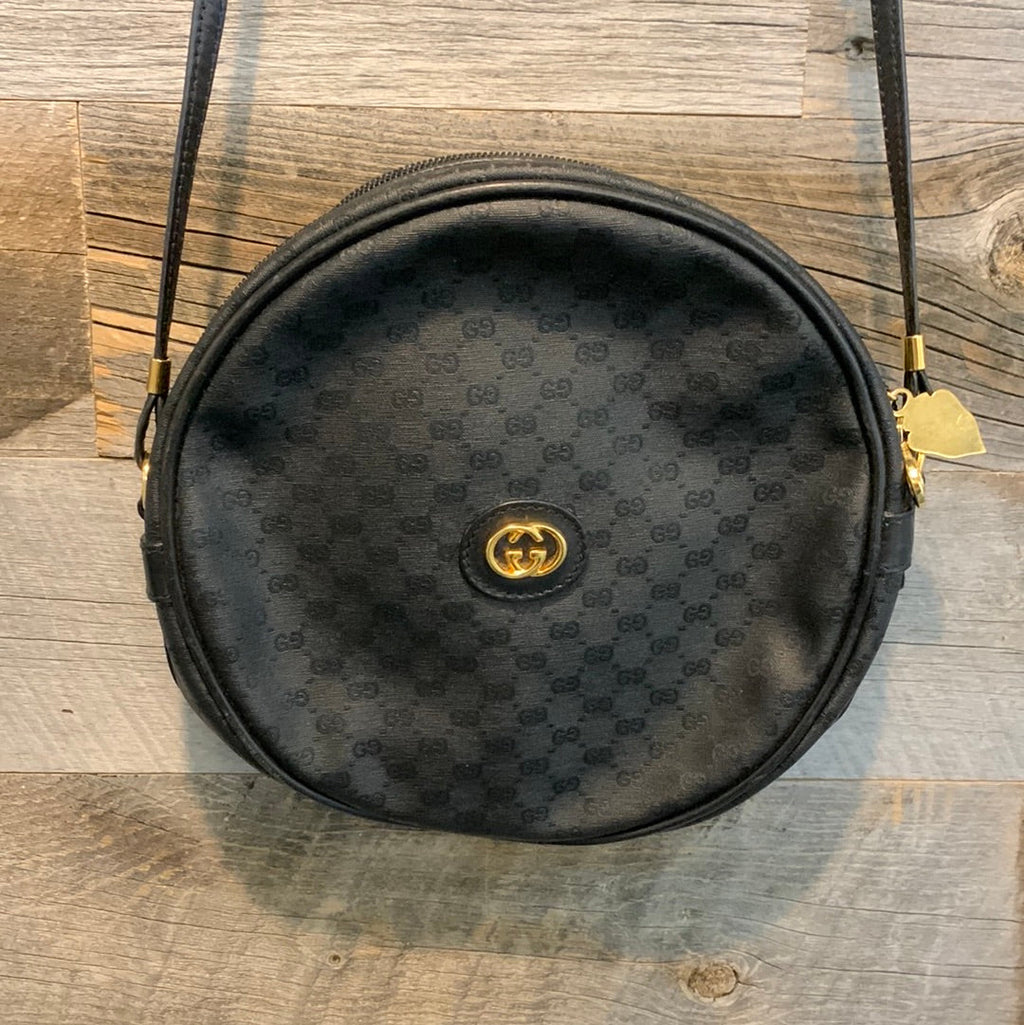 Vintage Gucci Guccissima Round Crossbody Bag