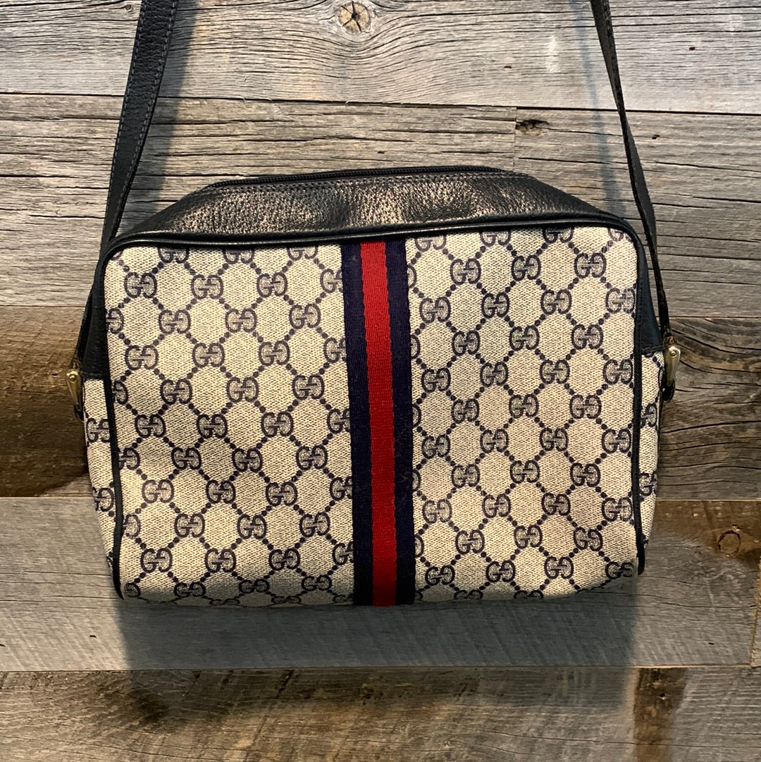 Gucci Vintage OphiDiora Gucci Supreme Crossbody Bag