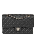 Chanel classic Flap bag with SiLouis Vuittoner hardware