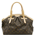 LOUIS VUITTON Tivoli GM Monogram Canvas Satchel Bag Brown