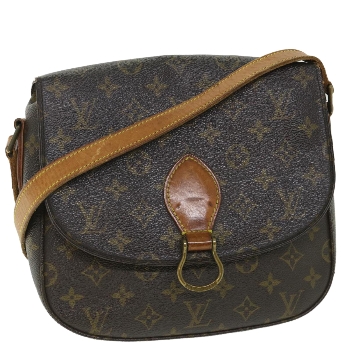 LOUIS VUITTON Monogram Saint Cloud GM Shoulder Bag M51242 LV Auth ki3522