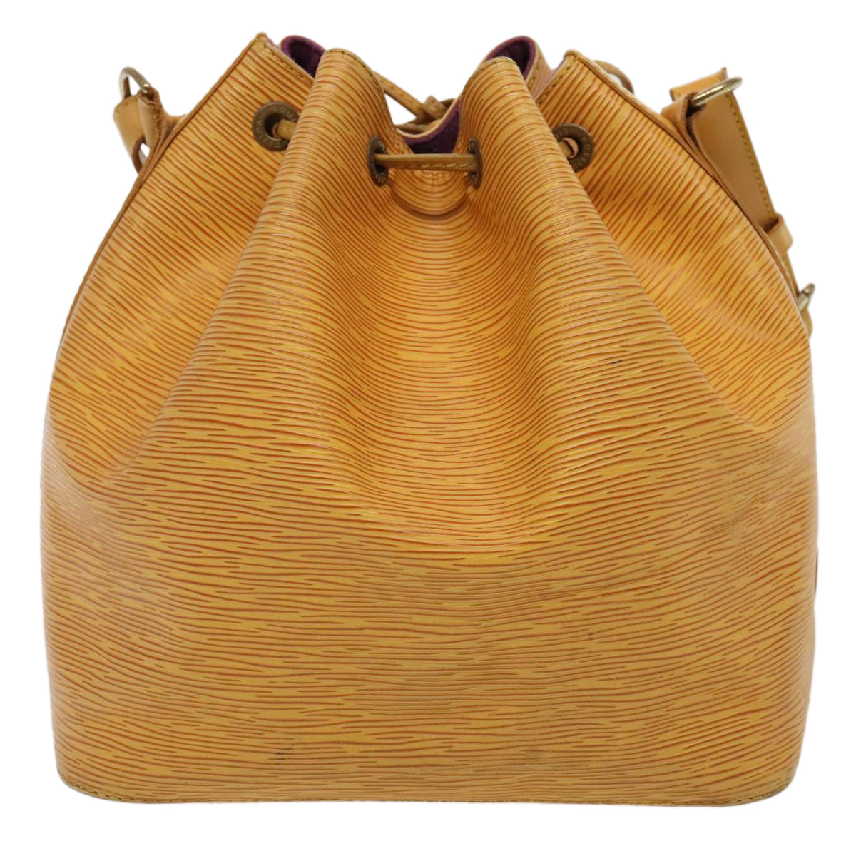 LOUIS VUITTON Epi Petit Noe Shoulder Bag Yellow M44102 LV Auth ki4864