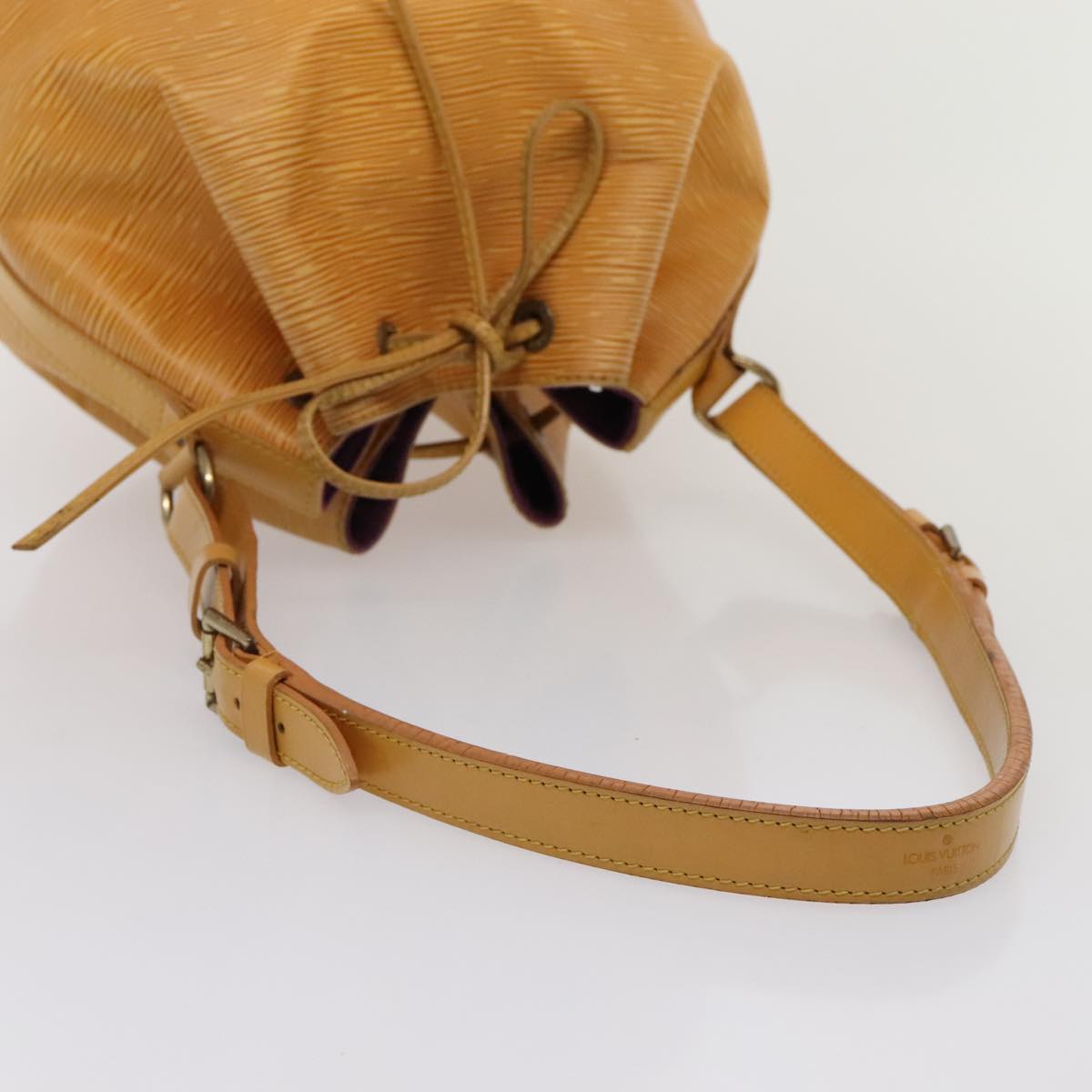 LOUIS VUITTON Epi Petit Noe Shoulder Bag Yellow M44102 LV Auth ki4864