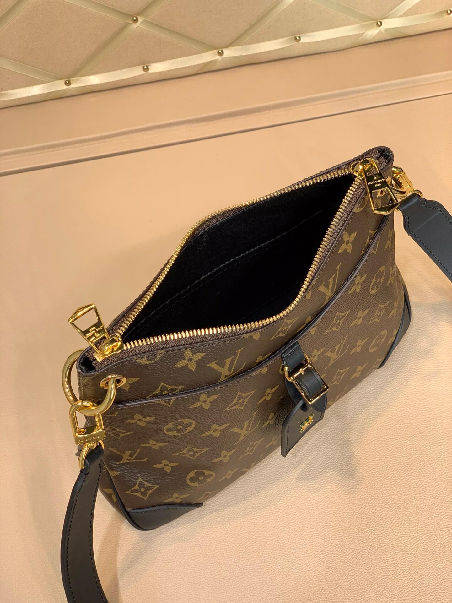 M45353 ODÉON PM monogram black shoulder bag cross body bags 28CM