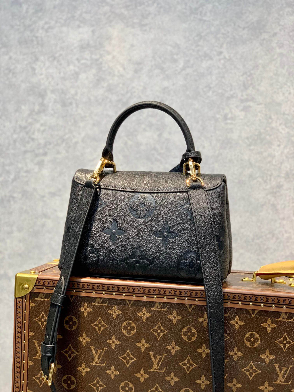 M46008 MADELEINE BB black Monogram Empreinte small size 24cm