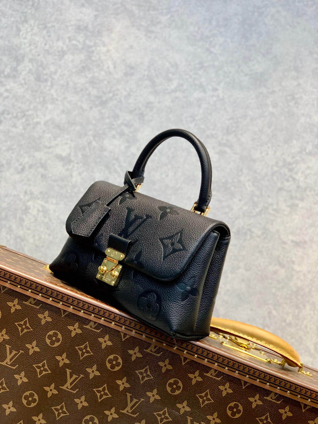 M46008 MADELEINE BB black Monogram Empreinte small size 24cm