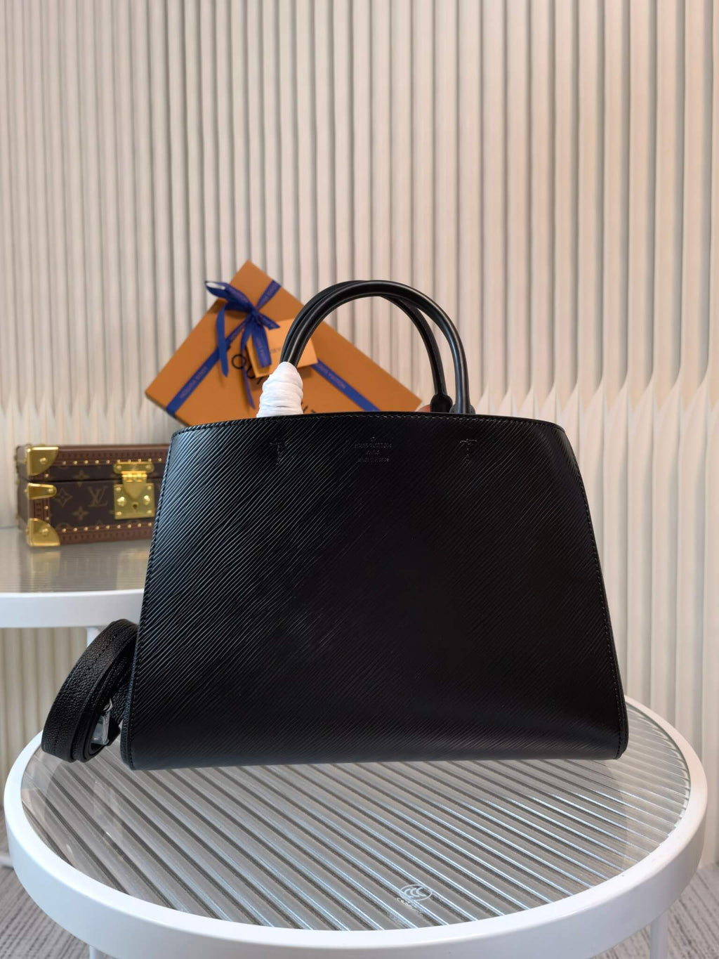 M59953 Marelle Tote MM Black hanbag free shipping