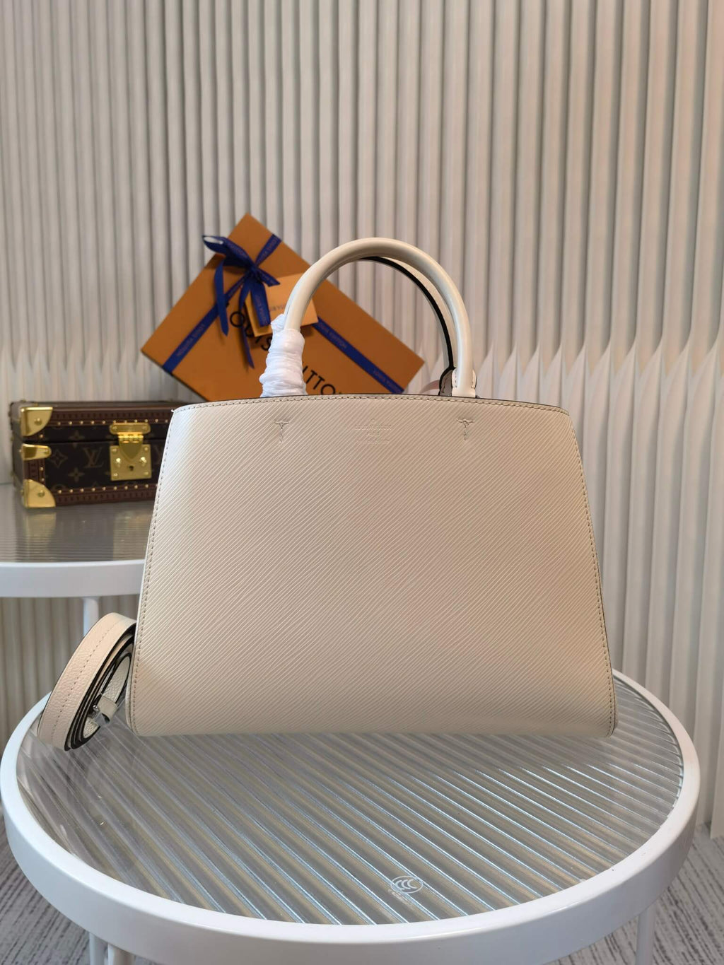 M59953 Marelle Tote MM white handbag free shipping