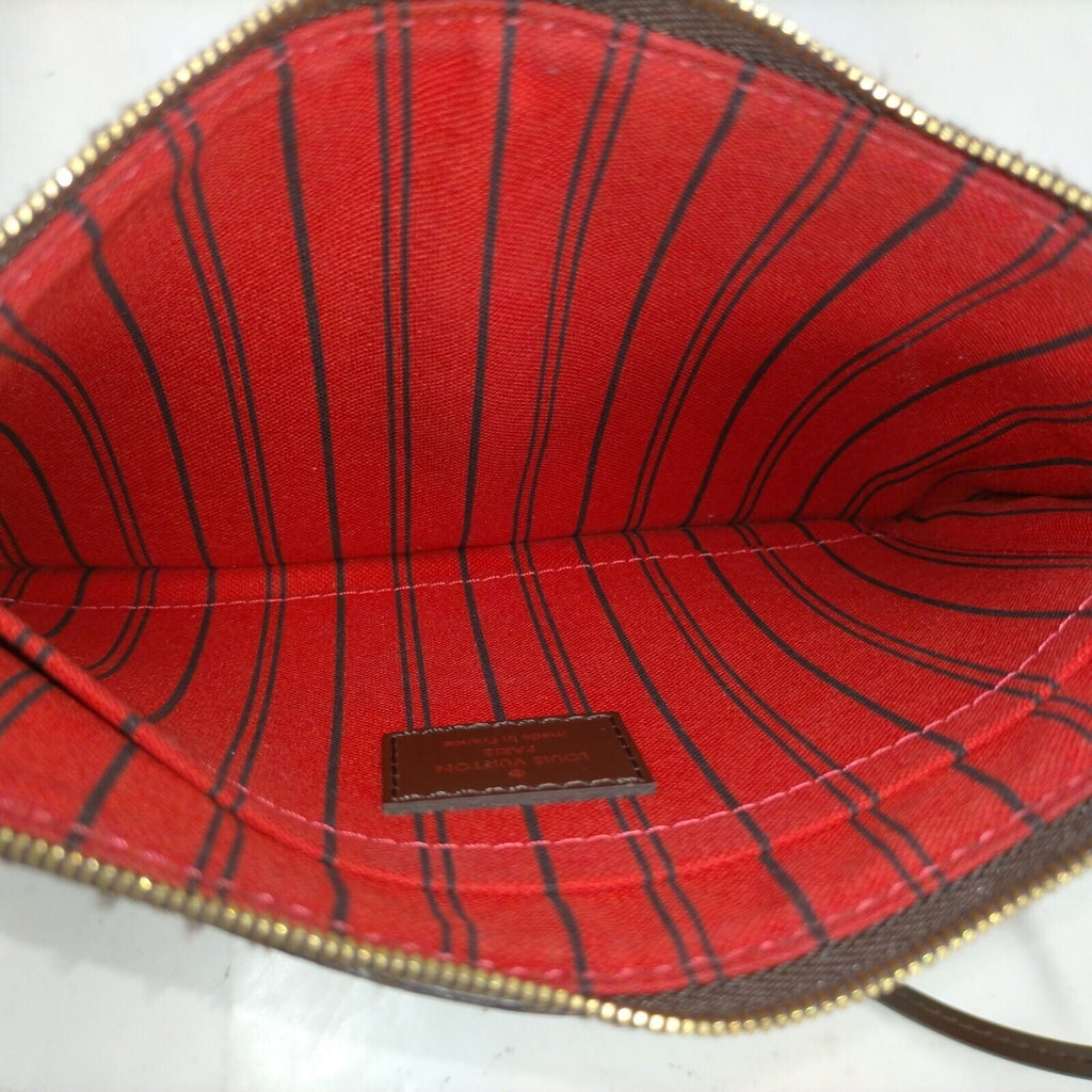 Louis Vuitton Neverfull Damier Ebene Wristlet Pouch/Clutch Bag