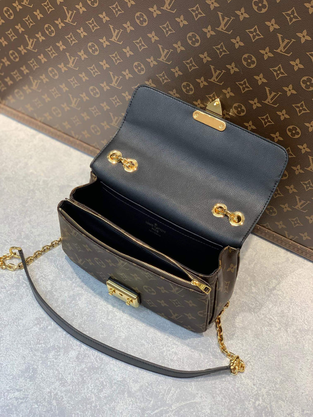 M46126 Black Marceau Chain bag shoulder cross body bag Pochette Métis
