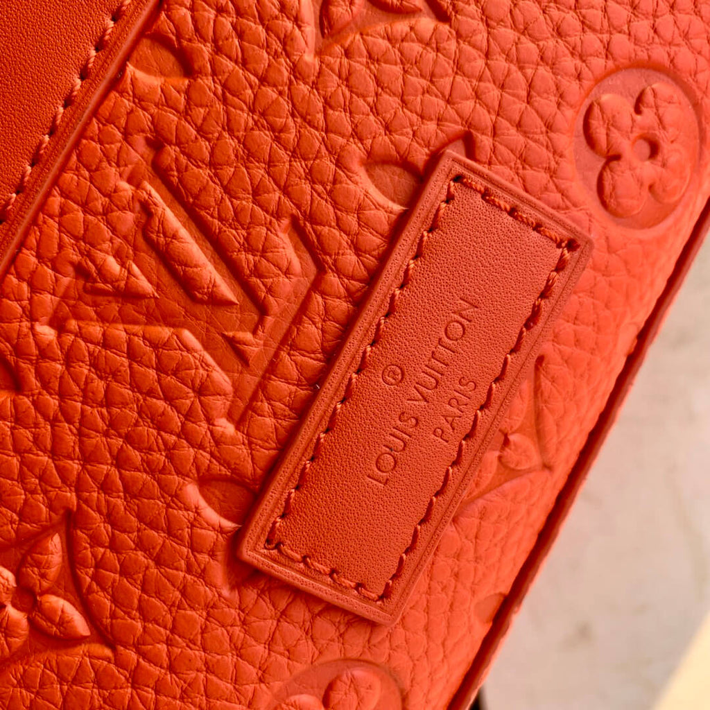 M44752 bumbag Boxed package Monogram 36cm orange COWHIDE/ REAL LEATHER