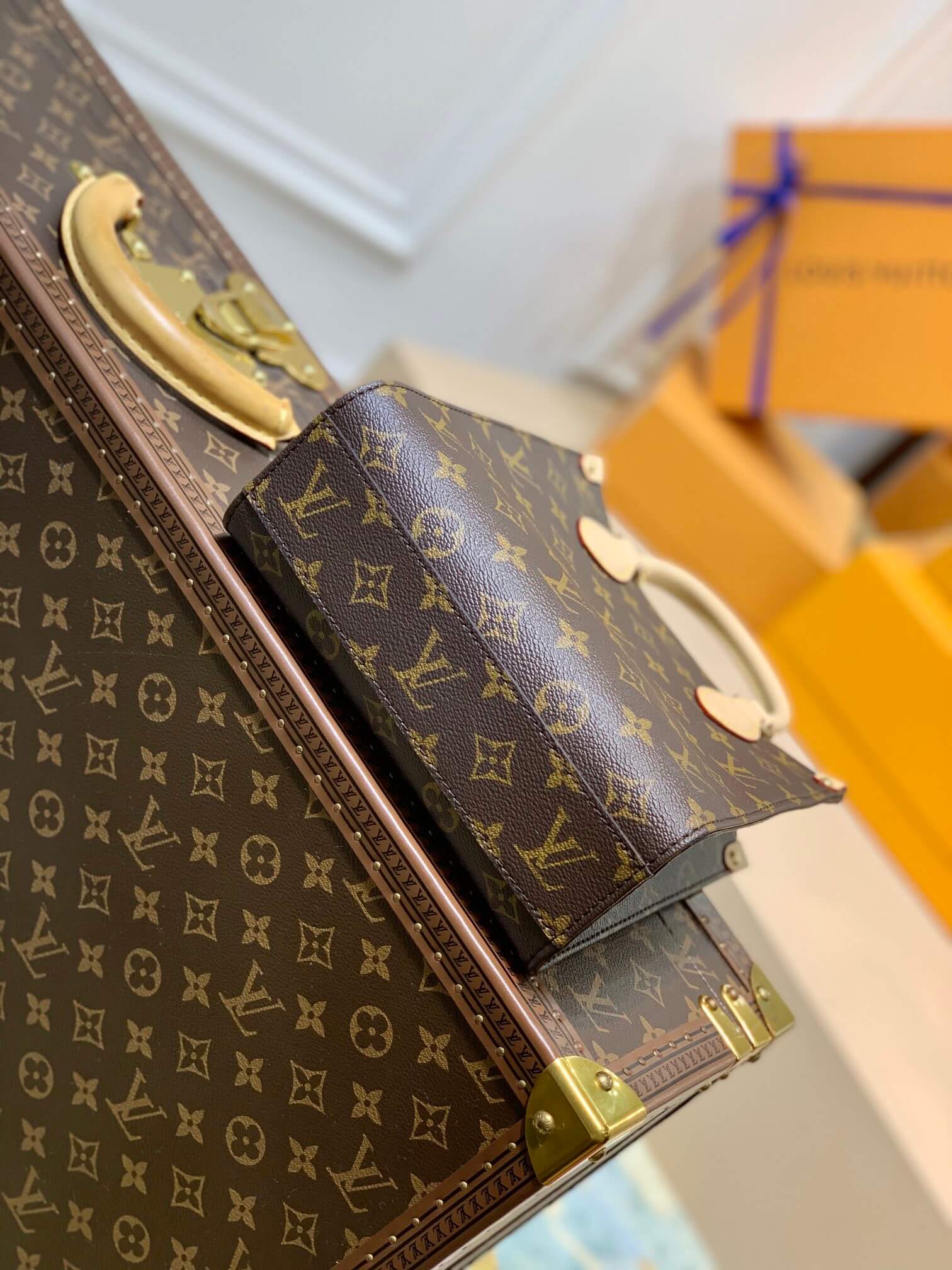 M45847 Sac Plat Mini MONOGRAM 20cm