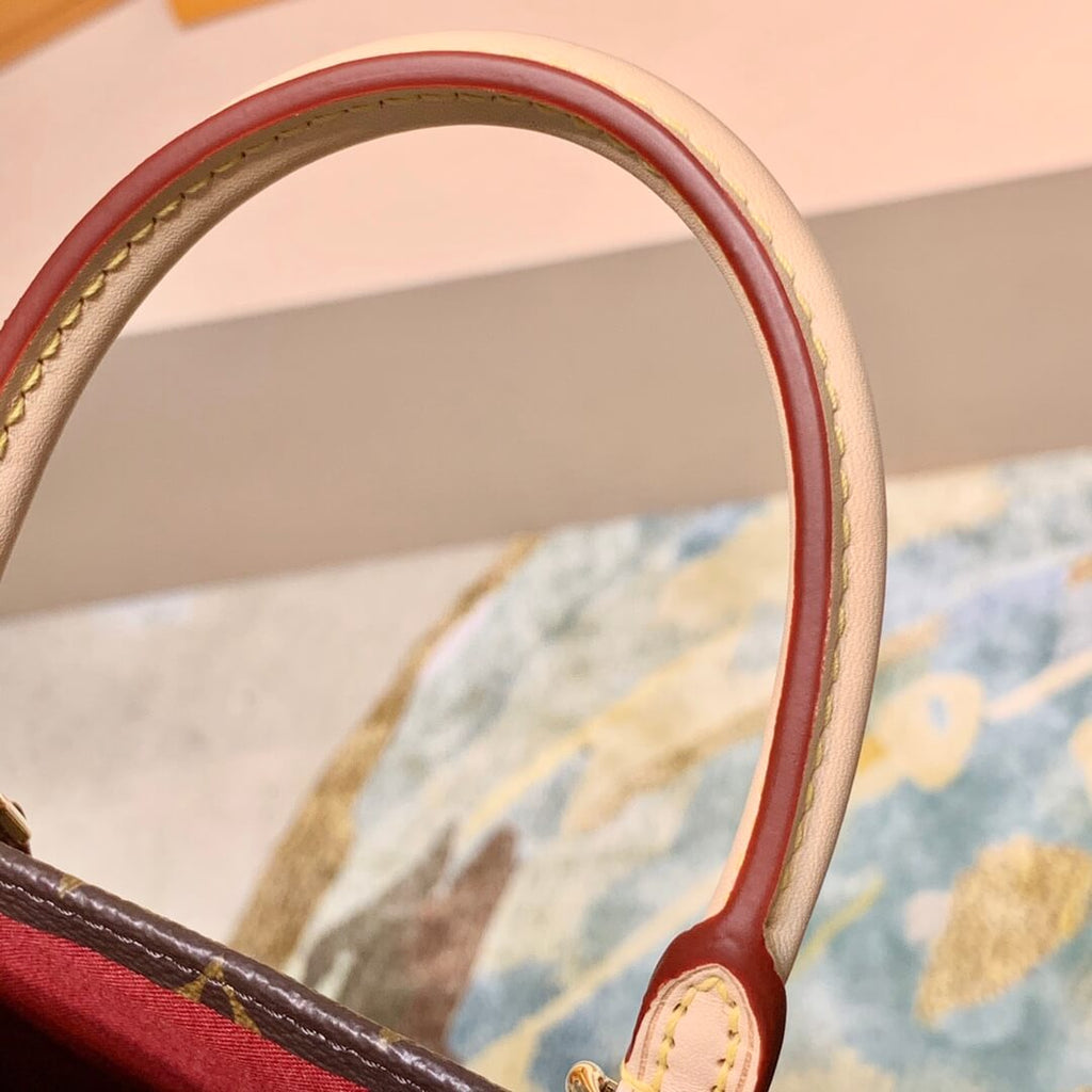 m45848 SAC PLAT PM MONOGRAM 30cm INSIDE red