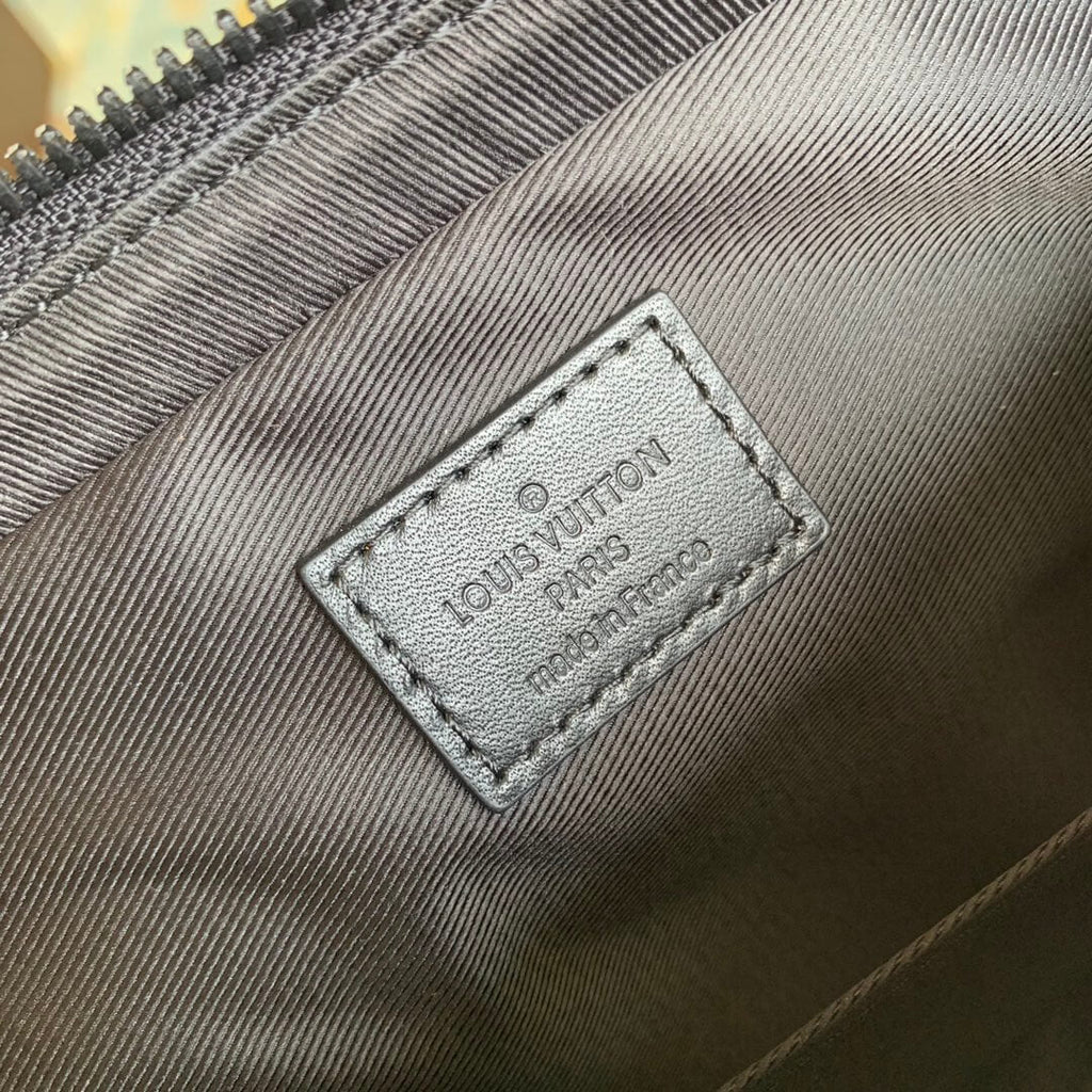 M46266 Trio Sac Plat Monogram Macassar 25cm green