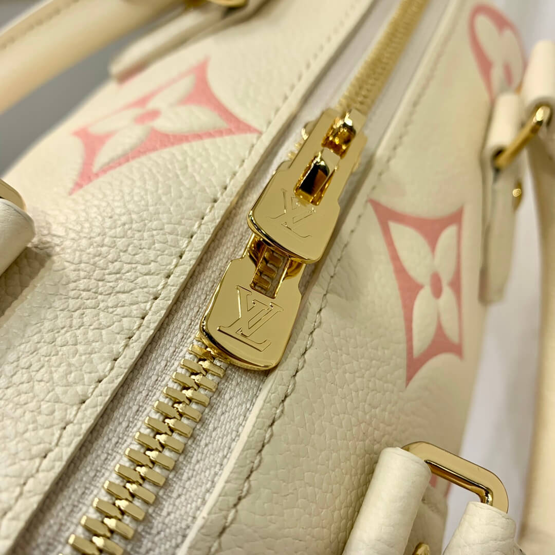 M46397 Speedy Bandoulière 20 Monogram Empreinte apricot