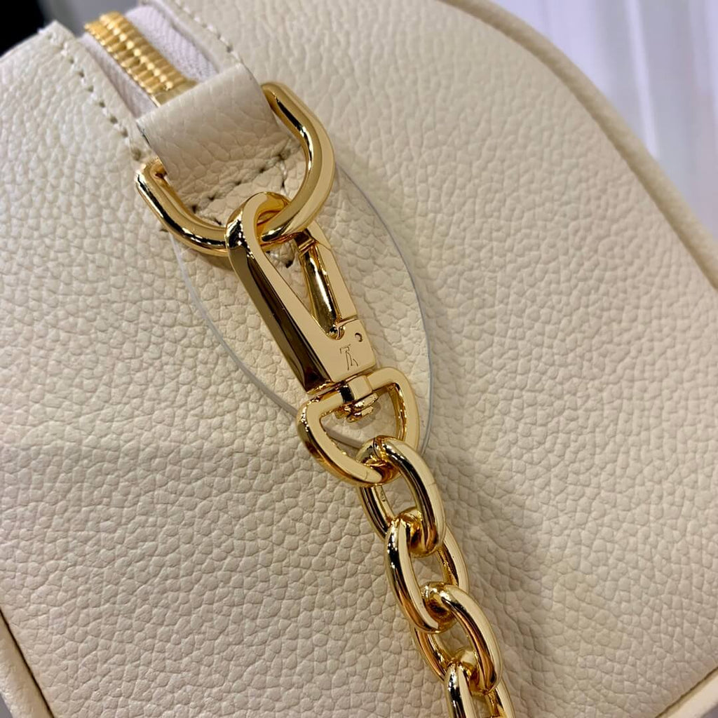 M46397 Speedy Bandoulière 20 Monogram Empreinte apricot